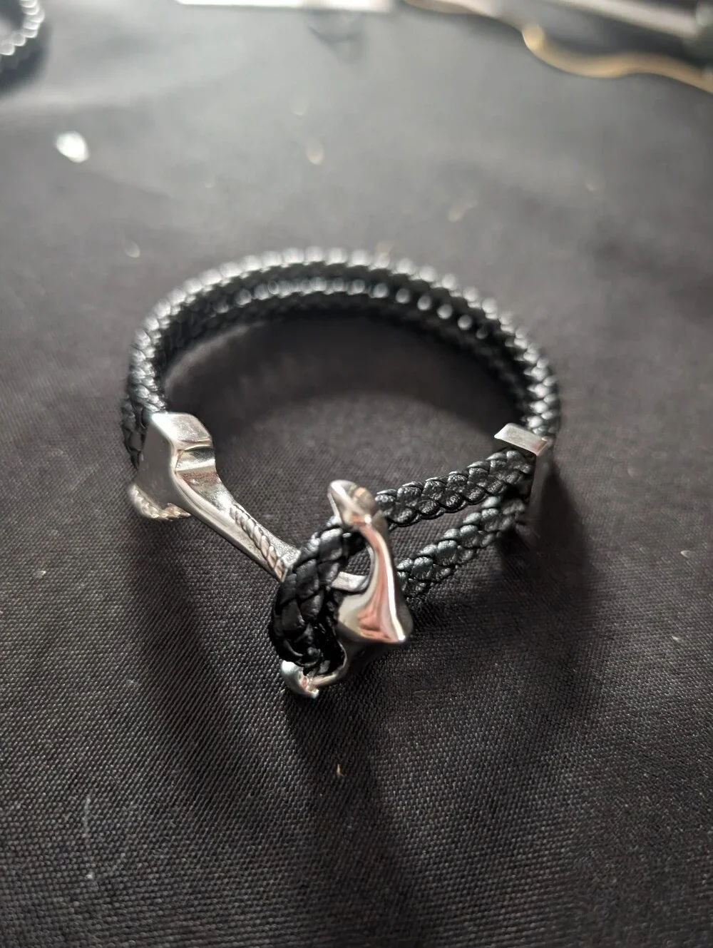 Men's Adornia Stainless Steel Braided Hook Bracelet